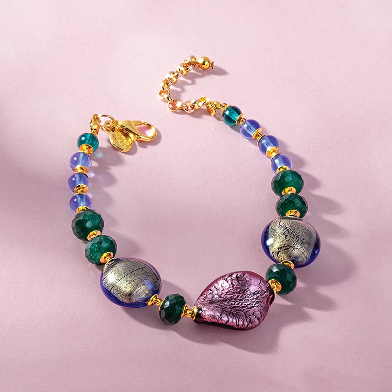 Murano ViolaVerdi Bracelet